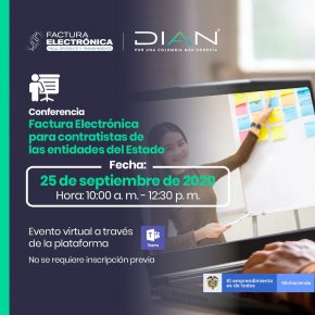 Conferencia virtual: Facturación electrónica para contratistas de las entidades del estado