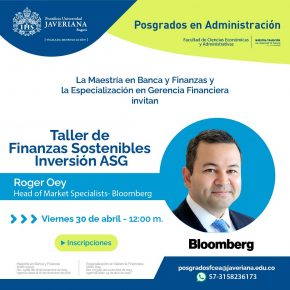 Taller de finanzas sostenibles: inversión ASG