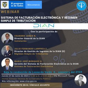 Webinar. Sistema de Facturación Electrónica y Régimen Simple de Tributación