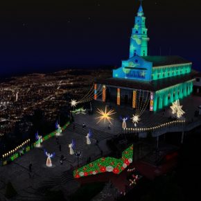 Inauguración del alumbrado navideño en Monserrate